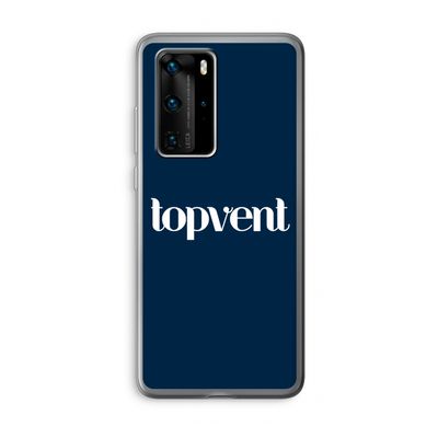 Topvent Navy: Huawei P40 Pro Transparant Hoesje