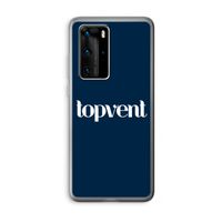 Topvent Navy: Huawei P40 Pro Transparant Hoesje