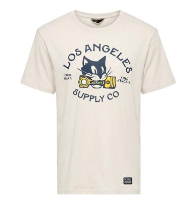 King Kerosin Los Angeles Supply Co T-shirt Off White-XL