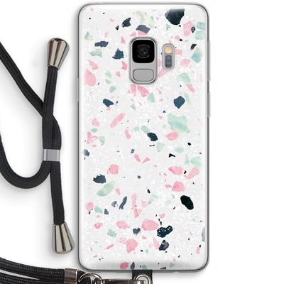 Terrazzo N°3: Samsung Galaxy S9 Transparant Hoesje met koord