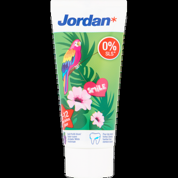 Jordan Tandpasta Milde Fruitsmaak 612 Jaar 50 ml bij Jumbo