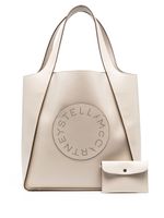 Stella McCartney sac cabas Stella Logo à design carré - Tons neutres