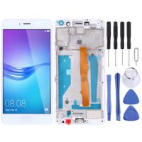 LCD-scherm en digitizer volledige montage met frame voor Huawei Y5 (2017) (wit)