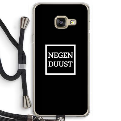 Negenduust black: Samsung Galaxy A3 (2016) Transparant Hoesje met koord