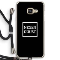 Negenduust black: Samsung Galaxy A3 (2016) Transparant Hoesje met koord