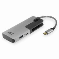 ACT AC7052 USB C HUB | 3x USB-A | Kaartlezer | USB-C PD 60W