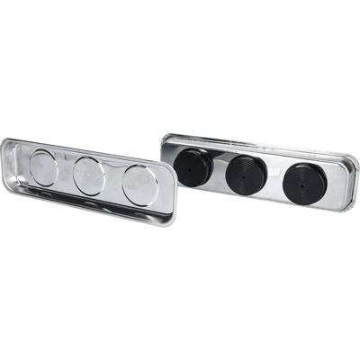 Brilliant Tools BT691155 Magnetisch tablet/schaalset van roestvrij staal 65 x 226 mm, 2-delig