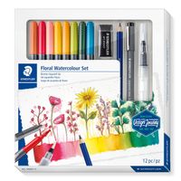 Viltstift Staedtler Design Journey Floral watercolor 12-delig - thumbnail