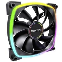 MONTECH Montech AX140 PWM ARGB Lüfter - 140mm, schwarz PC-ventilator (b x h x d) 140 x 140 x 25 mm