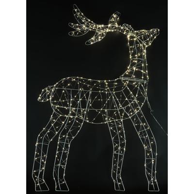 Kerstverlichting LED rendier - hangend - 103 cm - 500 lampjes - metaal - verlichte dieren
