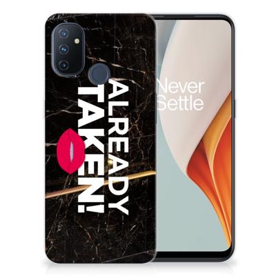 OnePlus Nord N100 | Siliconen hoesje | met naam Already Taken Black