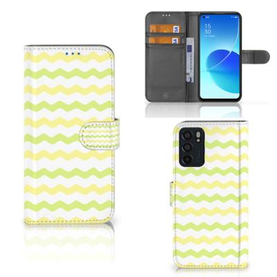 OPPO Reno6 5G | Telefoon Hoesje | Waves Yellow
