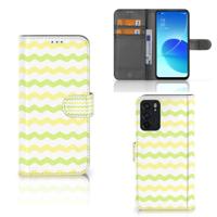 OPPO Reno6 5G | Telefoon Hoesje | Waves Yellow