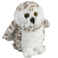 Pluche knuffel dieren Sneeuwuil vogel van 18 cm