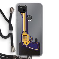 Pew Pew Pew: Pixel 4a Transparant Hoesje met koord
