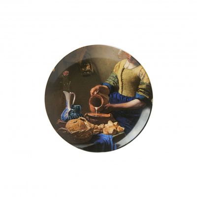HEINEN - Wandborden - Bord Melkmeisje met vaas 20,5cm