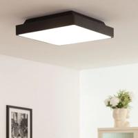 Plafond verlichting vve vierkant &apos;Jilles&apos; IP65 zwart 2x E27 40 cm