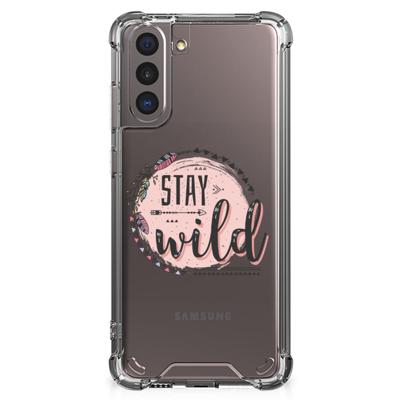 Samsung Galaxy S21 Stevig | Bumper Hoesje | Boho Stay Wild Samsung Galaxy S21 Stevig | Bumper Hoesje | Boho Stay Wild