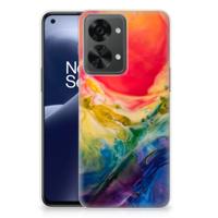 Smartphone hoesje OnePlus Nord 2T Watercolor Dark