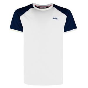 Heren T-shirt Strike | Wit/Donkerblauw