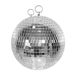 Disco spiegel bal - rond - plafond - in het zilver - diameter 30 cm