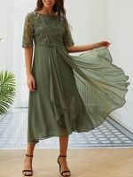 Plain Regular Fit Casual Dress - thumbnail