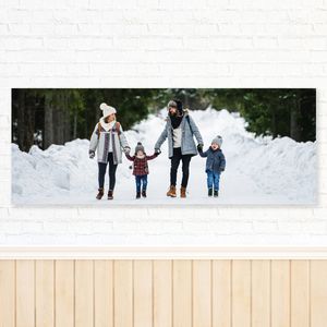 Foto op aluminium wit 105 x 40 cm