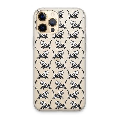 Zwarte poes: iPhone 13 Pro Max Transparant Hoesje