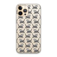 Zwarte poes: iPhone 13 Pro Max Transparant Hoesje