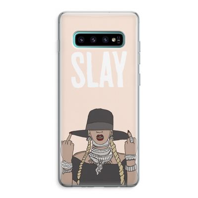 Slay All Day: Samsung Galaxy S10 Plus Transparant Hoesje