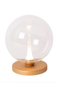 Lucide GISELA - Tafellamp - Ø 16 cm - LED Dimb. - 1x5W 2700K - Transparant | Premium