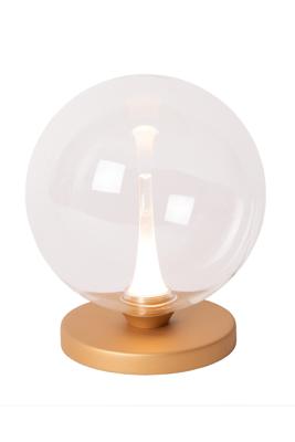 Lucide GISELA - Tafellamp - Ø 16 cm - LED Dimb. - 1x5W 2700K - Transparant | Premium