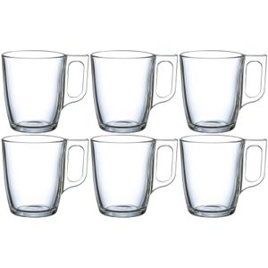 6x stuks Theeglazen/koffieglazen 250 ml