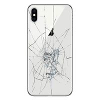 iPhone XS Back Cover Reparatie - Alleen glas - Wit