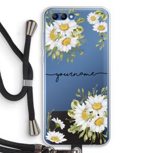 Daisies: Honor 10 Transparant Hoesje met koord