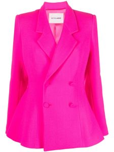 STYLAND blazer en laine à boutonnière croisée - Rose