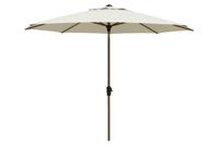 Madison Lissabon teak/champagne stokparasol Ø300 cm. - Olefin parasoldoek