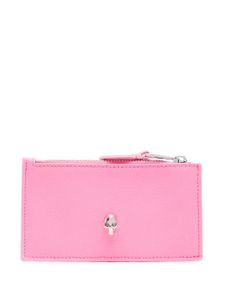 Alexander McQueen porte-cartes en cuir - Rose