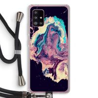 Cosmic Silence: Samsung Galaxy A51 5G Transparant Hoesje met koord