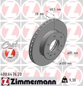 Remschijf Coat Z 400647620