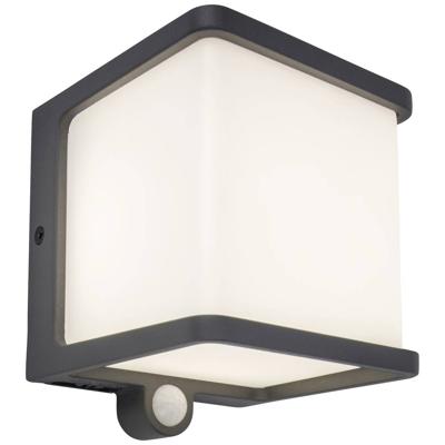 Lutec DOBLO 6939412012384 Wandlamp op zonne-energie met bewegingsmelder LED LED vast ingebouwd 7.5 W Antraciet