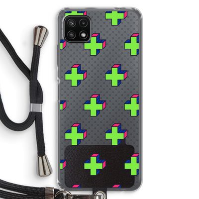 8-bit N°10: Samsung Galaxy A22 5G Transparant Hoesje met koord
