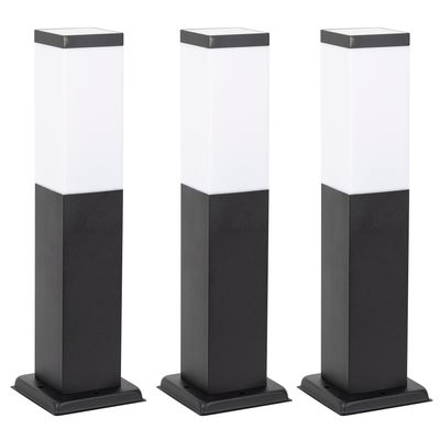 Stein set 3 stuks Tuinlamp zwart