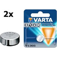 2 Stuks - Varta V357 145mAh 1.55V knoopcel batterij - thumbnail