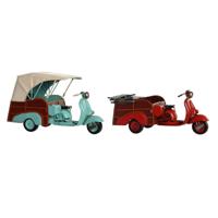 Decoratieve figuren DKD Home Decor Blauw Rood Vintage 38 x 16 x 22 cm (2 Stuks)