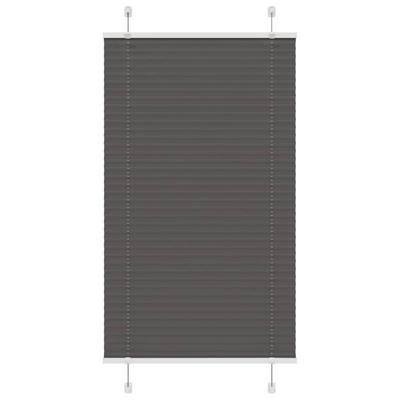 Pliss rolgordijn 75x100 cm stofbreedte 74,4 cm polyester zwart