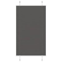 Pliss rolgordijn 75x100 cm stofbreedte 74,4 cm polyester zwart