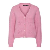 VERO MODA x Kae Sutherland gebreid vest VMKAE roze - thumbnail