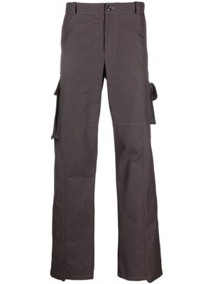 STYLAND pantalon cargo à ourlet asymétrique - Marron