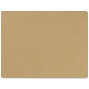 LIND DNA Placemat Nupo - Leer - Khaki - 45 x 35 cm